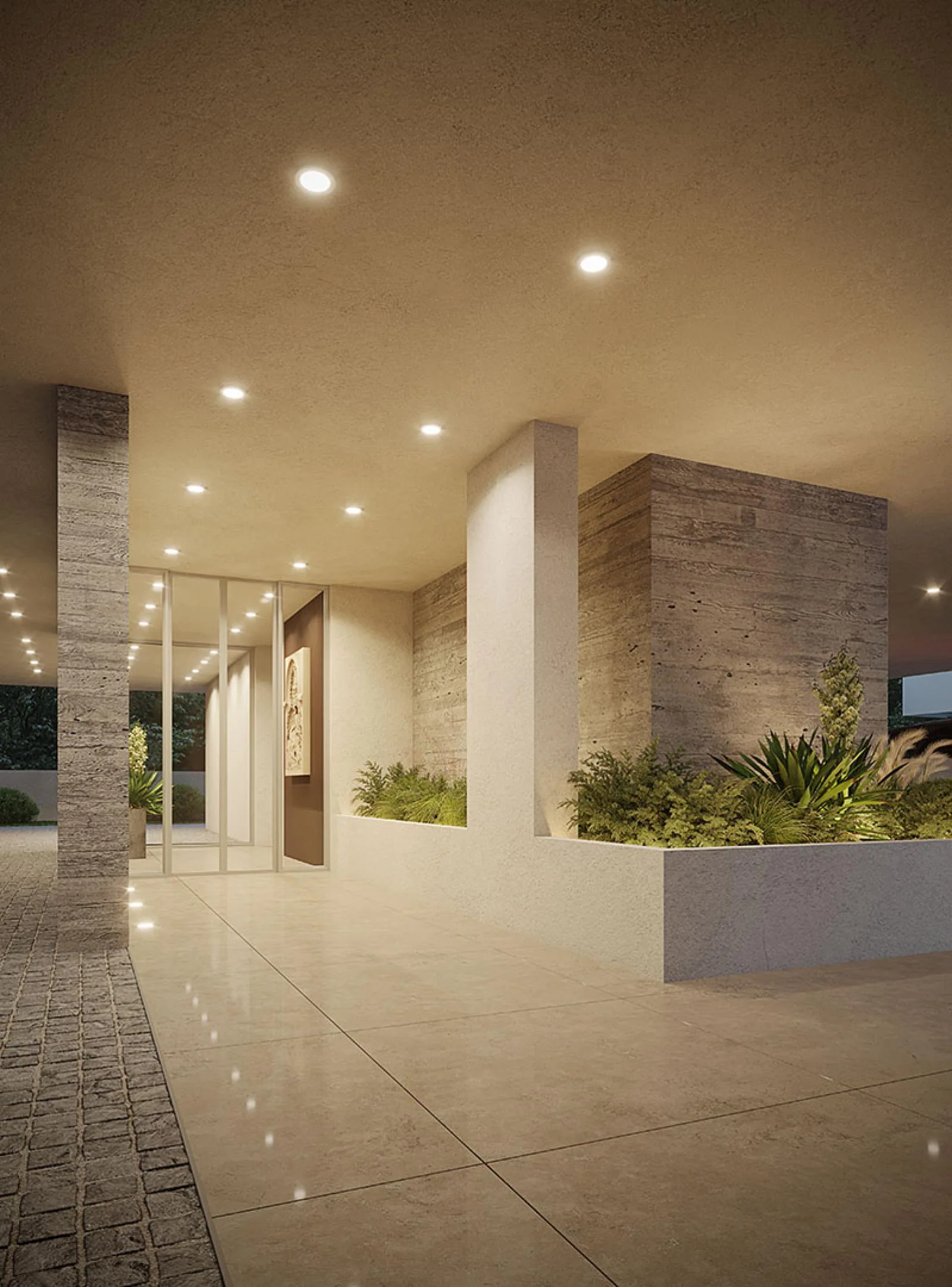 Sunset Residences Engomi Nicosia entrance