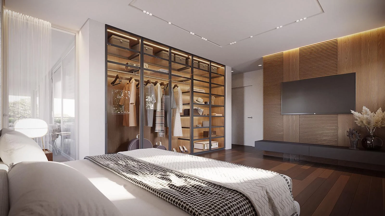 Sunset Residences penthouse master bedroom