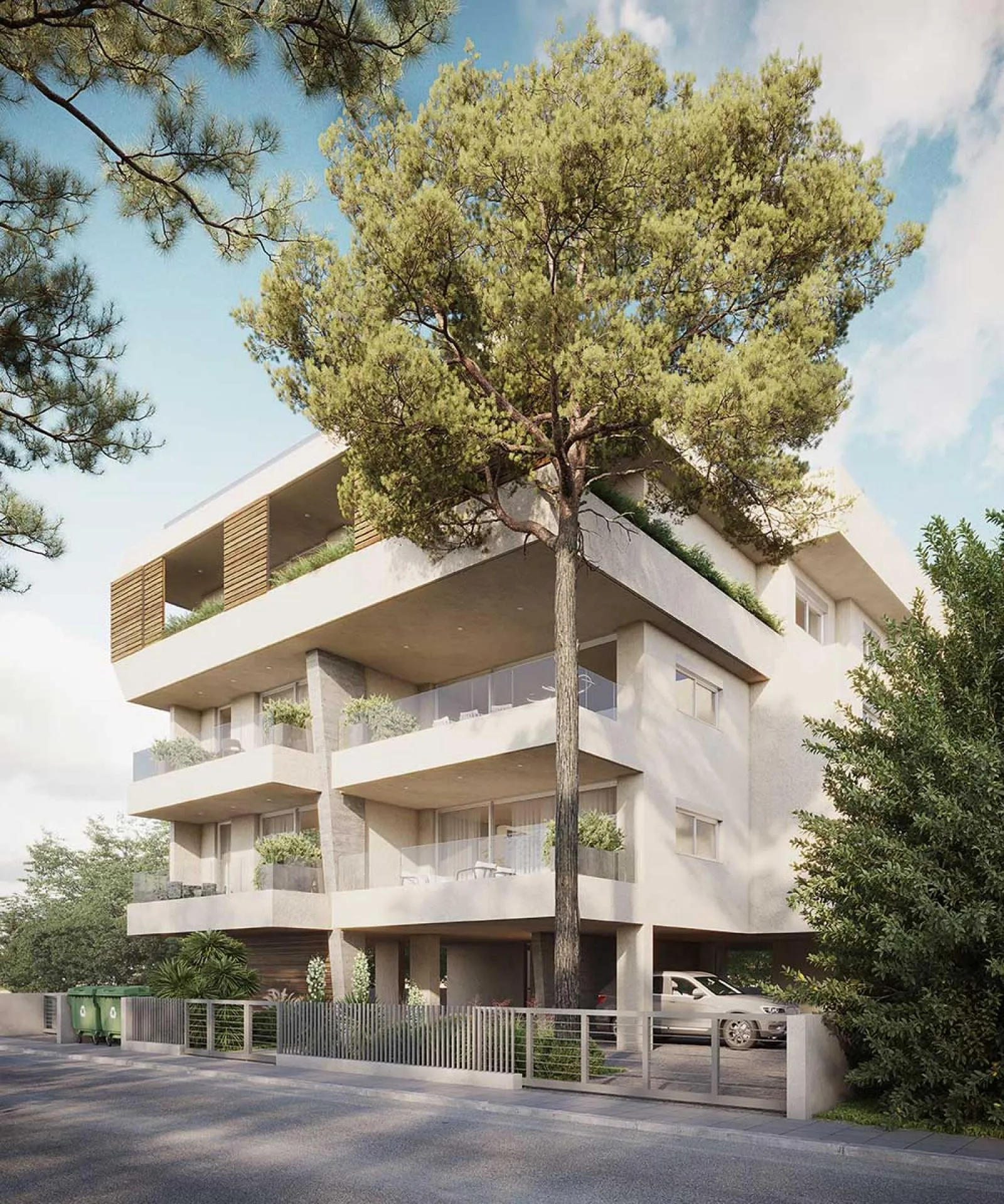 Pinewood Residences Engomi Nicosia South West View