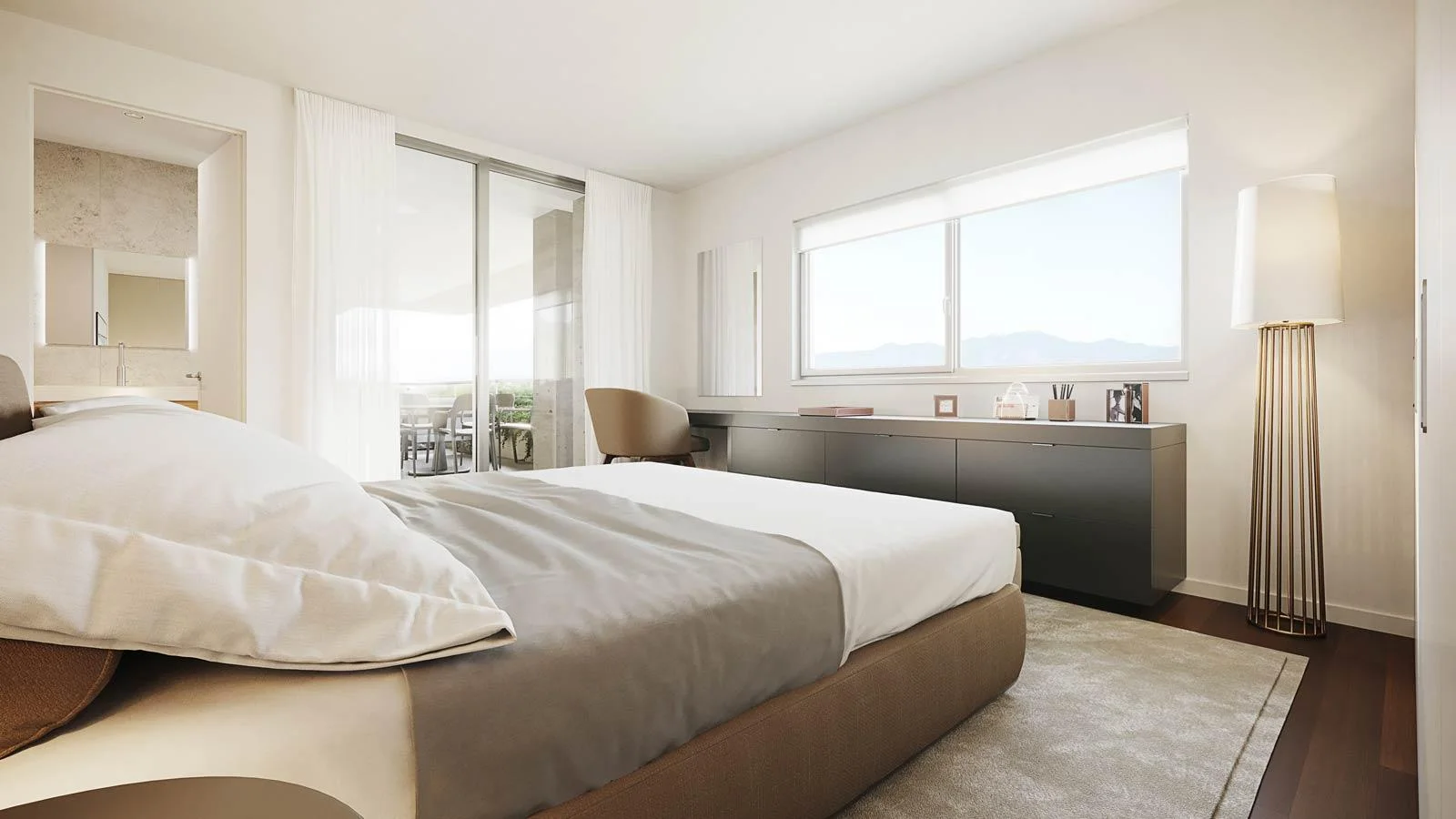 Oak Tree Residences master bedroom view